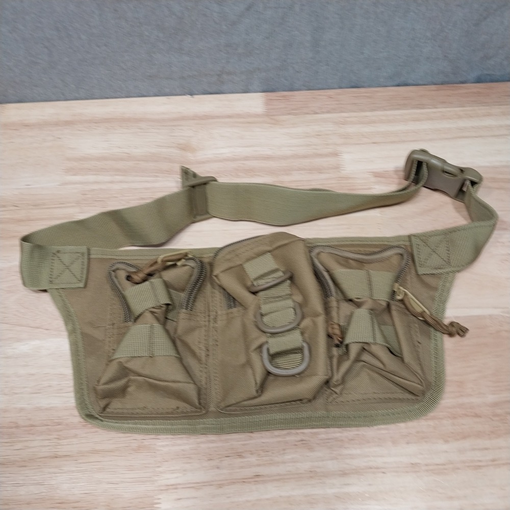 Unbranded Military Tactical Waist Pack Utility Fanny Bag One Size Tan/Green